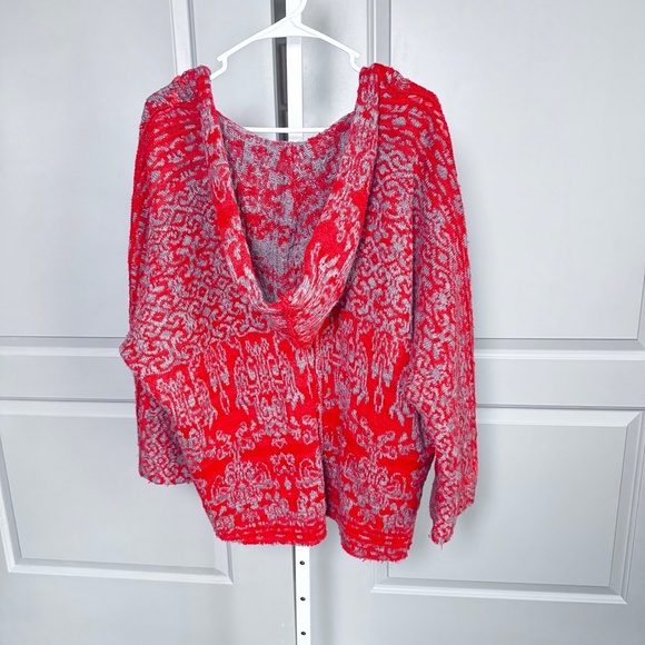 Free People Raggy Hoodie Sweater sz s - Picture 2 of 4